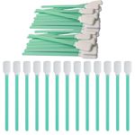 WTTUOAM 100 Pcs Foam Cleaning Swabs, Square Lint-Free Foam Tip Swab, Cleaning Sticks for Camera, Inkjet Printer, Painting, Optics Lens Equipment