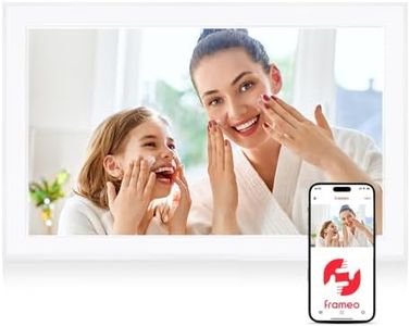 Frameo 15.6 Inch Large Digital Photo Frame 32GB Storage Space 1920x1080P FHD IPS Touch Screen ZoYue Smart WiFi Digital Picture Frame Easy Setup Share Your Photos and Videos via Free App Ideal Gifts