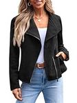 AUTOMET Womens Leather Jackets Faux