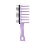 Tangle Teezer | Wide Tooth Comb for 3C to 4C Hair | Long Teeth Detangles & Reduces Shed Hair | Short Teeth for Deeper Detangle & Helps Removes Shed Hair | Lilac & Black