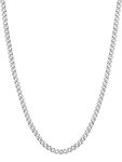 Mens & Womens Stainless Steel Necklace 3mm 20 inch Cuban Link Chain Boys Neck Chain