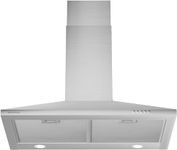 SOONYE 450 CFM 30 inch Range Hood, Stainless Steel Wall Mount Vent Hood, Convertible to Ductless/Ducted with LED Lights, 3 Speed Exhaust Fan