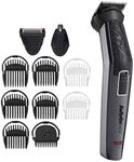 BaByliss MEN 11 in 1 Carbon Titanium Face and Body Multi Grooming Kit with Nose Trimmer and Foil Shaver Attachments