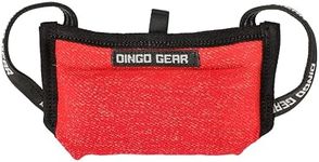 DINGO GEAR Dog Bite Pillow, Mini Version for K9 Training, Obedience, IGP, Puppy and Young Dogs Bite Sessions, Handmade Wedge with 3 Handles, Red Nylcot, Very Soft (S00524)