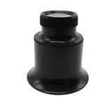 Bergeon 1458-A-12 Watchmakers Double Lens Eyeglass loupe x12 Magnification, Black