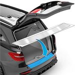 uProtect Car Bumper Protector Full Set for Skoda Karoq NU7 I 2017-2024 - Rear Bumper guards for cars, anti scratch, Paint Protector For Sill Lip - Transparent Glossy