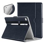 DTTO for iPad 9.7 Inch 5th/6th Generation 2018/2017 Case with Apple Pencil Holder, Premium Leather Folio Stand Cover Case for Apple iPad 9.7 inch, Also Fit iPad Pro 9.7/Air 2/Air - Blue