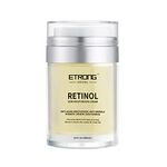 Retinol Moisturizer Cream,ETRONG Anti-aging Wrinkle Night/Day Cream for Face and Eye with 2.5% Retinol,Hyaluronic,Vitamin E and Jojoba Oil (100 ml)