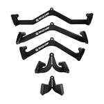 BEAR GRIP - Lat Pull Down Bar attachment, Weight Lifting Bar, Powerlifting Bar, Tricep Pull down Bar (Set of 5)