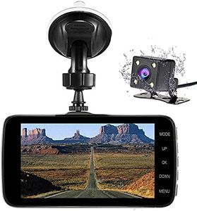 Nesolo Full HD 1080P Car Dash Cam 170° Wide Angle 5" IPS Screen Rearview Mirror Dashboard Camera DVR Video Recorder Dual Lens with HDR Night Vision,Loop Recording, Parking Mode, G-Sensor (Black.)