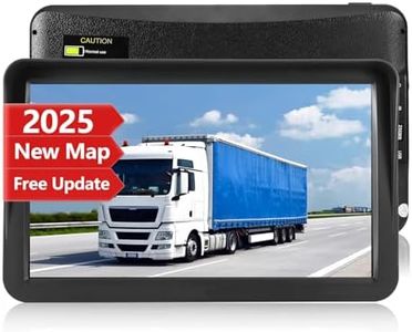 GPS Navigator for Car Truck RV, 9 inch Touch Screen Latest 2025 Map, Real Voice Spoken Turn-by-Turn Direction Reminding Navigation System for Cars, Vehicle GPS with Speed and Red Light Warning, FM