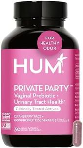 HUM Vaginal Probiotics for Women's pH Balance- Cranberry & Lactobacillus Blend -Womens Vaginal Health Supplement - Promote Healthy Vaginal Odor & Vaginal Flora Private Party (30-Count)