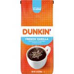 Dunkin Donuts French Vanilla Flavoured Ground Coffee 340g