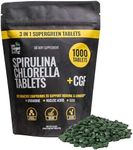 On Target Living Spirulina Chlorella + CGF | 1000 Tablets | Vegan | Boosts Immune System | High in Protein | Alkalyzing | Nutrient Dense | Detoxifying | Energy | Recovery |