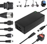 42V 2A Electric Scooter Charger, Hoverboard Charger UK 3 Pin, Xiaomi Scooter Charger, Mobility Scooter Charger, Electric Bike Charger with 6 Connections for Xiaomi Electric Scooter Hoverboard