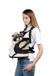 HiDREAM Dog Carriers for Small Dogs,Dog Backpack with 2 Pocket for Travel,Comfortable Dog Front Carrier Suitable for Dogs Under 15 pounds Machine Washable (Beige)