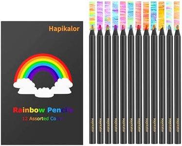 Stocking Stuffers for Kids,12-Color Rainbow Pencils Halloween Jumbo Colored Pencils for Adult Coloring Sketching, Cute Drawing Kit Fun Pencils Cool Stuff Christmas Gifts Art Supplies for Adults Kids