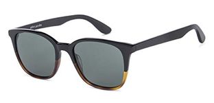 John Jacobs | UV Protection Sunglasses For Men & Women | Full Rim Square JJ S13313-C1 (Black Brown)