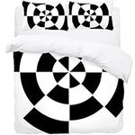 Black and White Dart Target Bedding