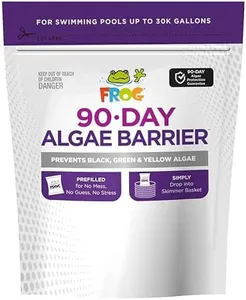 FROG 90-Day Algae Barrier - Dry Formula Algaecide Prevents Black, Green and Yellow Algae for Pools up to 30,000 Gallons - Pool Maintenance & Treatment - 3 Pods