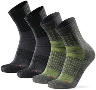 DANISH ENDURANCE Warm Trail Running Socks, Merino Wool Blend, Cushioned, Soft, for Men & Women, 2 Pack