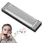 Beylos Portable Harmonica C 10 Hole 20 Tone Mouth Organ Suitable for Kids Adults Beginners Great for Stage Class Travel Family Events Parties Play Blues Folk Pop in Diverse Musical Settings