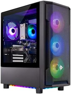 Skytech Shadow Gaming PC Desktop, Ryzen 7 7700 3.8 GHz (5.3GHz Turbo Boost), NVIDIA RTX 4060 8GB GDDR6, 1TB SSD, 16GB DDR5 RAM 5200, 650W Gold PSU, Wi-Fi, Win 11 Home