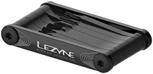 LEZYNE V PRO 11 Bicycle Multi-Tool, Anti-Corrosion Vanadium Bits, Hex 2/2.5/3/4/5/6/8mm, T10/T25/T30, Phillips, Compact Bike Tool
