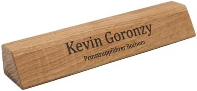 Personalised Desk Nameplate, Handmade Office Desktop Decor Accessories Personalized Gifts for Him Coworker Boss Work Title Name Plaque Sign Custom Graduation New Job Gifts for Men Husband Boyfriend