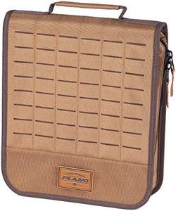 Plano Guide Series Blade Bag, Brown 1680 Denier Fabric, Includes 8 Removable Zip-Seal Organizer Bags, Water-Resistant Soft Storage for Spinner Baits and Blades