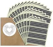 2” x .5” Rectangle Unique Heart Pattern Match Striker Stickers – 100 pieces | Charcoal Match Strike Paper with Adhesive Pre-Cut in Rectangles for Easy Match Lighting | Also Available in Stripes, Dots,