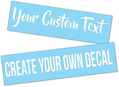 Design Your Own Custom Decal Text Name Sticker Compatible with Tumbler Cup, Laptop, RV, Cars, Trucks, Phones, Boats, Helmets, Bottles, Cars and Vehicles (Glitter Colors Available)