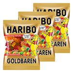 Haribo Gold Bears, 3 Piece Package, Gummy Bears, Wine Gums, Sweets, Bag, Pouch