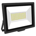 RIGIDON 75W LED Flood Light Outdoor 7500LM Super Bright Outdoor Lights 6000K Daylight White IP66 Waterproof Security Lights for Garden, Garage, Yard, Sports Ground, Patio (White, 75W)