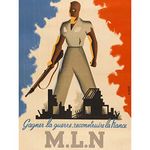 Olivier French Resistance MLN WWII Advert Large Print Poster Wall Art Decor Picture