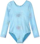 HOZIY Long Sleeve Leotards for Girls Gymnastics Blue Sky Sparkle Size 9-10 8-9 Years Old Dance Clothing