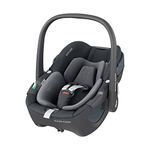 Maxi-Cosi Pebble 360 i-Size, Baby Car Seat, 360 Car Seat Newborn, 0-15 Months (40-83 cm), One-Hand Rotation, ClimaFlow, Easy-in Harness, G-Cell Side Impact Protection, Essential Graphite