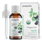 Aromavita ImunON Greek Oregano Oil - 86-90% Carvacrol - Extra Strength, Immune and Digestive Support - Plant-Based, Herbal Supplement - Vegan, Non GMO, Gluten Free, 1fl.oz/30ml