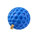 Foodie Puppies Aggressive Chewers Large Breed Interactive Pet Squeaky Tough Durable Dog Chew Ball Toy for Medium Dogs with Non-Toxic Natural Rubber (Golf Ball - Large)