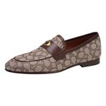 COACH Women's Sculpt C Signature Loafer, Oak, 6 UK