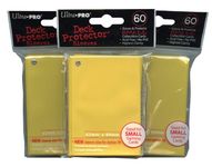 Ultra Pro Card Supplies YuGiOh Sized Deck Protector Sleeves Yellow 60Count X3