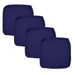 Oslimea Patio Cushion Covers Replacement 24x24x4 inch 4Pack Outdoor Seat Cushion Slipcover Waterproof Outdoor Chair Cushion Covers, Dark Blue