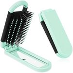 Travel Folding Hair Brush with Mirr