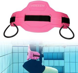 Hikeen Swim Floating Belt,Water Aerobics Swimming Belt with Fixing Straps,Jogger Floatation Aid Buoyancy Belt for Swimming Pool Fitness and Fitness Workout Therapy(Pink)