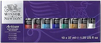 Winsor & Newton Artisan Water Mixable Oil Colour Set, Ten 37ml Tubes