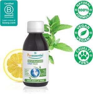 Puressentiel Respiratory Cough Syrup 125ml – Natural Cough Relief with Honey & Essential Oils, Ages 12+