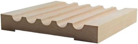 EWCA49 Fluted 5-1/8" Casing Trim Moulding, 3/4" x 5-1/8", Maple, 94"