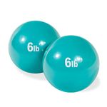 Trademark Innovations Weighted Exercise Toning Ball - Set of 2 (6lbs)