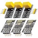 AZDelivery 3 x ESP8266-01S Serial Wireless WLAN WiFi Transceiver Module with ESP-01 Breakout Breadboard Adapter compatible with Arduino Including E-Book!