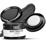 ThriveCo Root Touch-Up Powder Natural Black | Instantly Covers Greys & Bald Spots | Non-Sticky, Full Coverage, Mess-Free Application | Hyaplex™ Anti-Breakage Technology | 4g